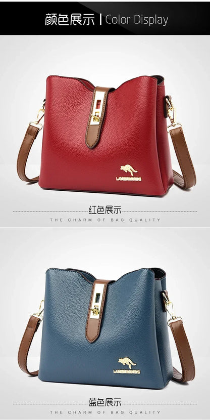 New High-quality Large Capacity PU Classic Women's Shoulder Bags 2025 Fashion Concise Light Luxury Versatile Style Crossbody Bag