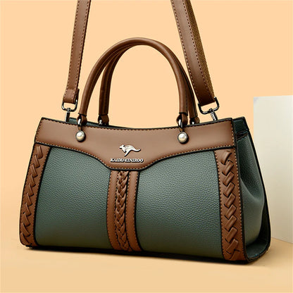 Luxury Designer Multi Layered Women's Handbag 2024 Trendy High Quality Soft Leather Messenger Bag Women's Shoulder Crossbody Bag