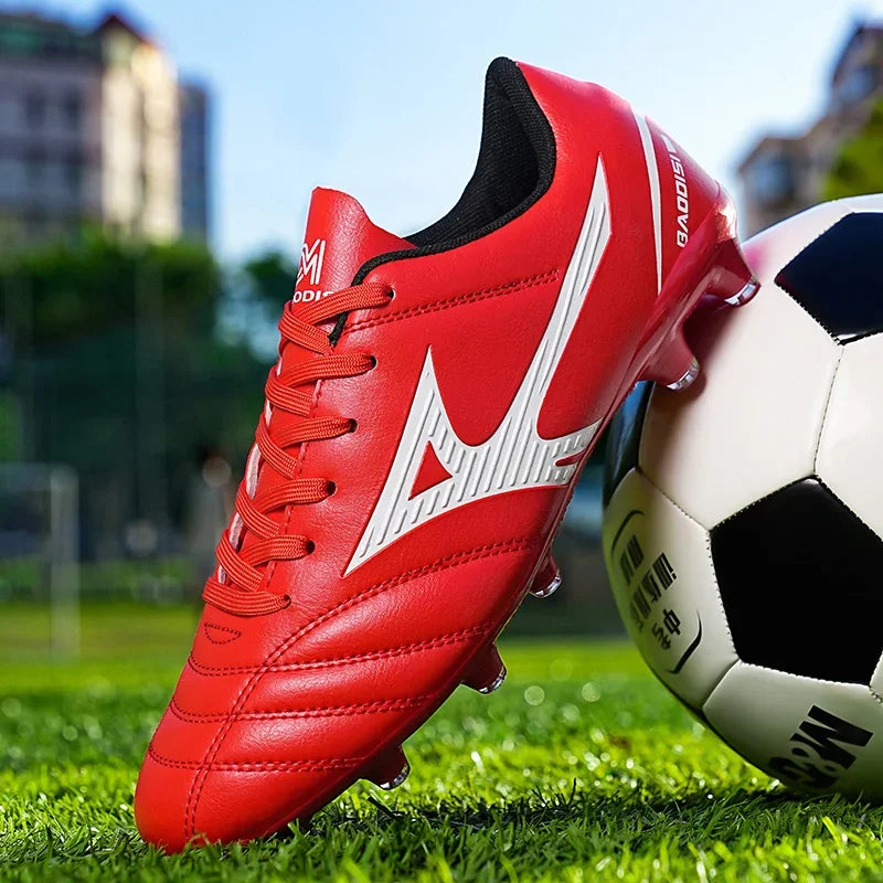Men Football Boots Soccer Shoes Breathable Professional Turf Outdoor Non-slip Long Spikes Adult Ultralight Training Futsal