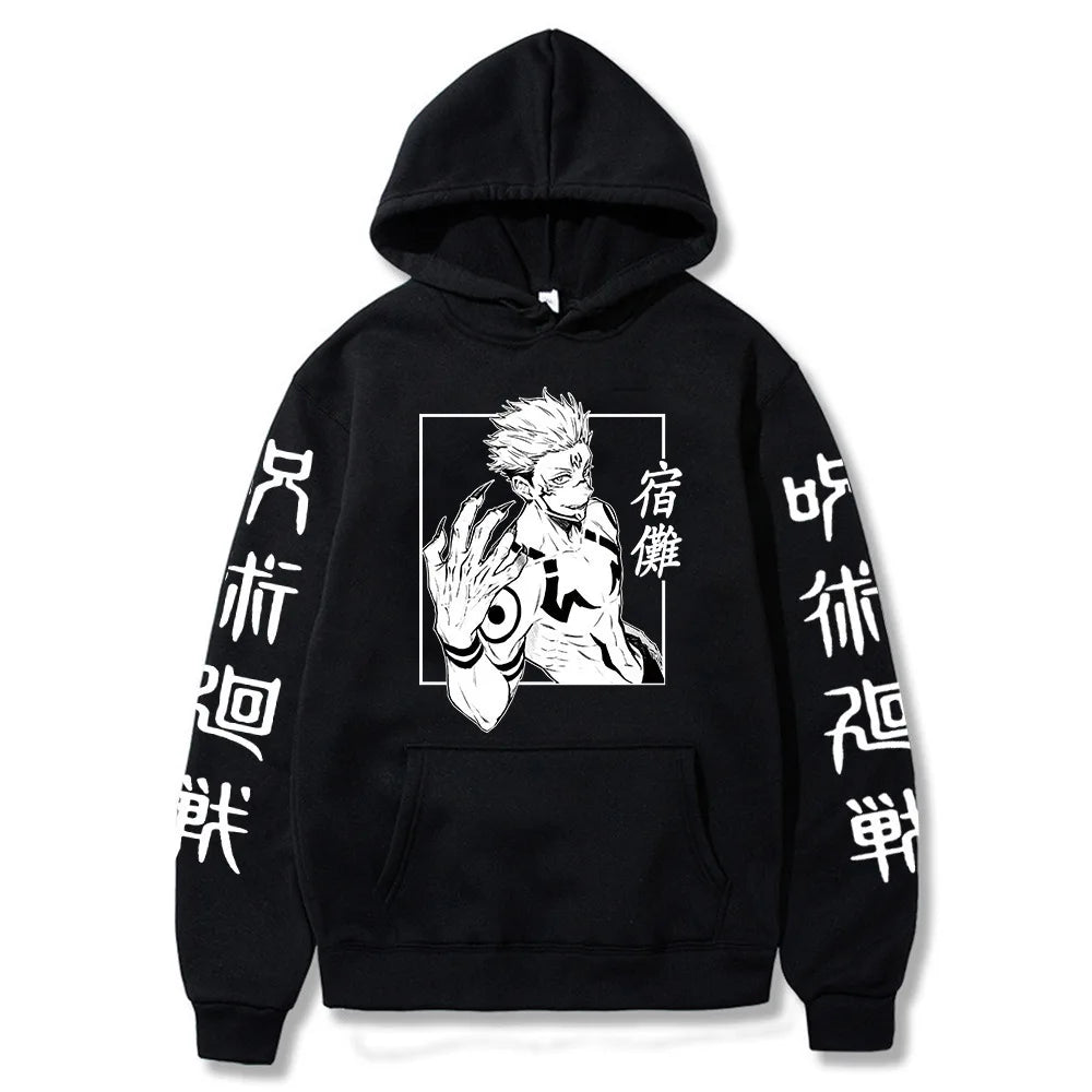 Jujutsu Kaisen Anime Ryomen Sukuna  Clothes Hooded Sweatshirts Cosplay Streetwear Hoodie Tops Birthday Gifts