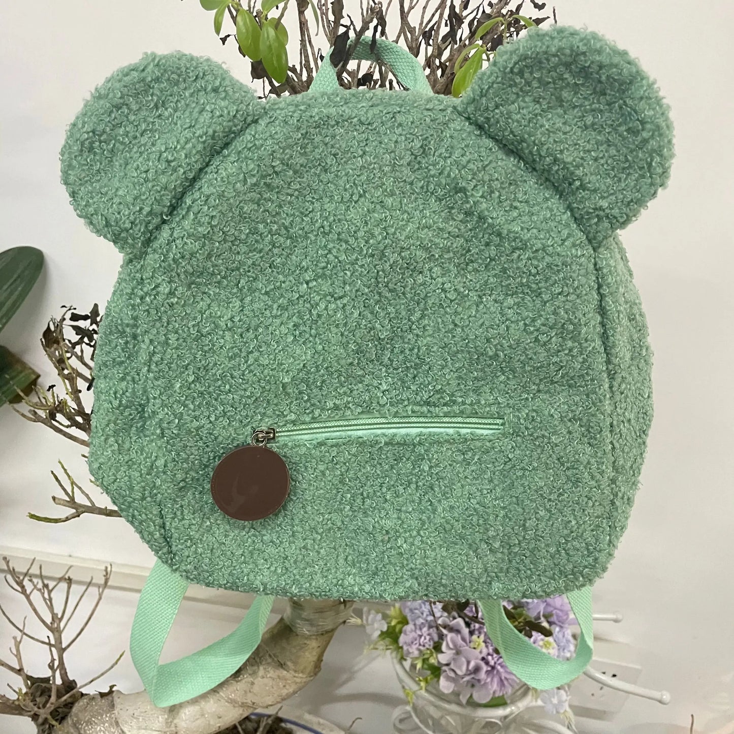 Personalised Bear Backpacks Custom Name Portable Children Travel Shopping Rucksacks Women's Cute Bear Shaped Shoulder Backpack