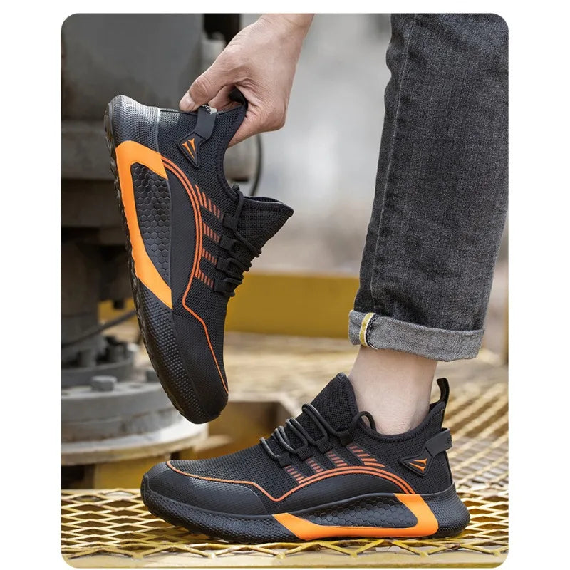 Labor Protection Shoes for Men and Women  Anti Smashing  Anti Piercing  Breathable and Lightweight