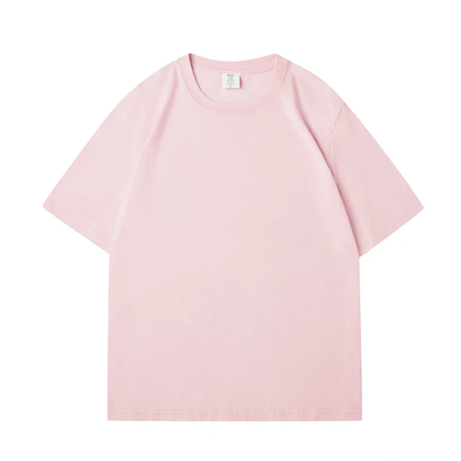 WAVLATII Nova Camiseta Feminina de Algodão Lisa Verde Escuro Oversized Casual Macia Unissex Manga Curta Verão