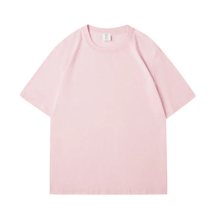 WAVLATII Nova Camiseta Feminina de Algodão Lisa Verde Escuro Oversized Casual Macia Unissex Manga Curta Verão