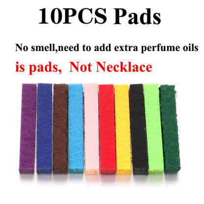 Long Strip Stainless Steel Aromatherapy Necklace Perfume Diffuser Essential Oil Diffuser Pendant Necklace Jewelry Accessories