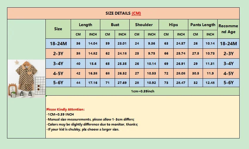 2PCS Clothing Set Children Fashion Gentleman Pocket Style Button Short Sleeve Top+Shorts Summer Outfit for Kids Boy 1-6 Years