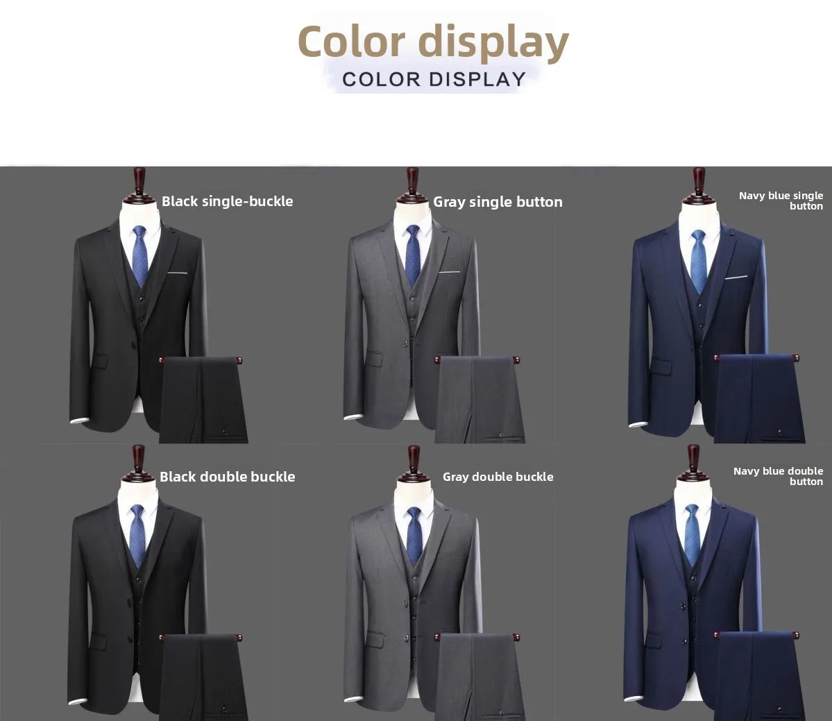 Suits Men's Fashionable Formal Tailored Solid-color Dance Singer Trend Host Casual Wedding Banquet Dress Star Performance Suit