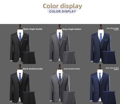 Suits Men's Fashionable Formal Tailored Solid-color Dance Singer Trend Host Casual Wedding Banquet Dress Star Performance Suit