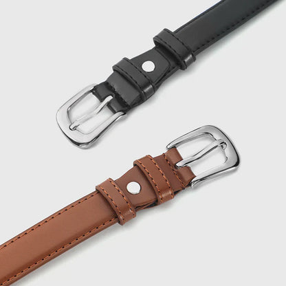 1pcs Women's Thin Waist Belt All-Match Style Fashionable And Simple Women's Belt With Jeans
