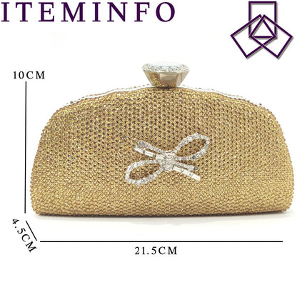 Pointed Toe Ladies Sandal Shoes Matching Bag Set in Gold Color For Nigerian Women Wedding