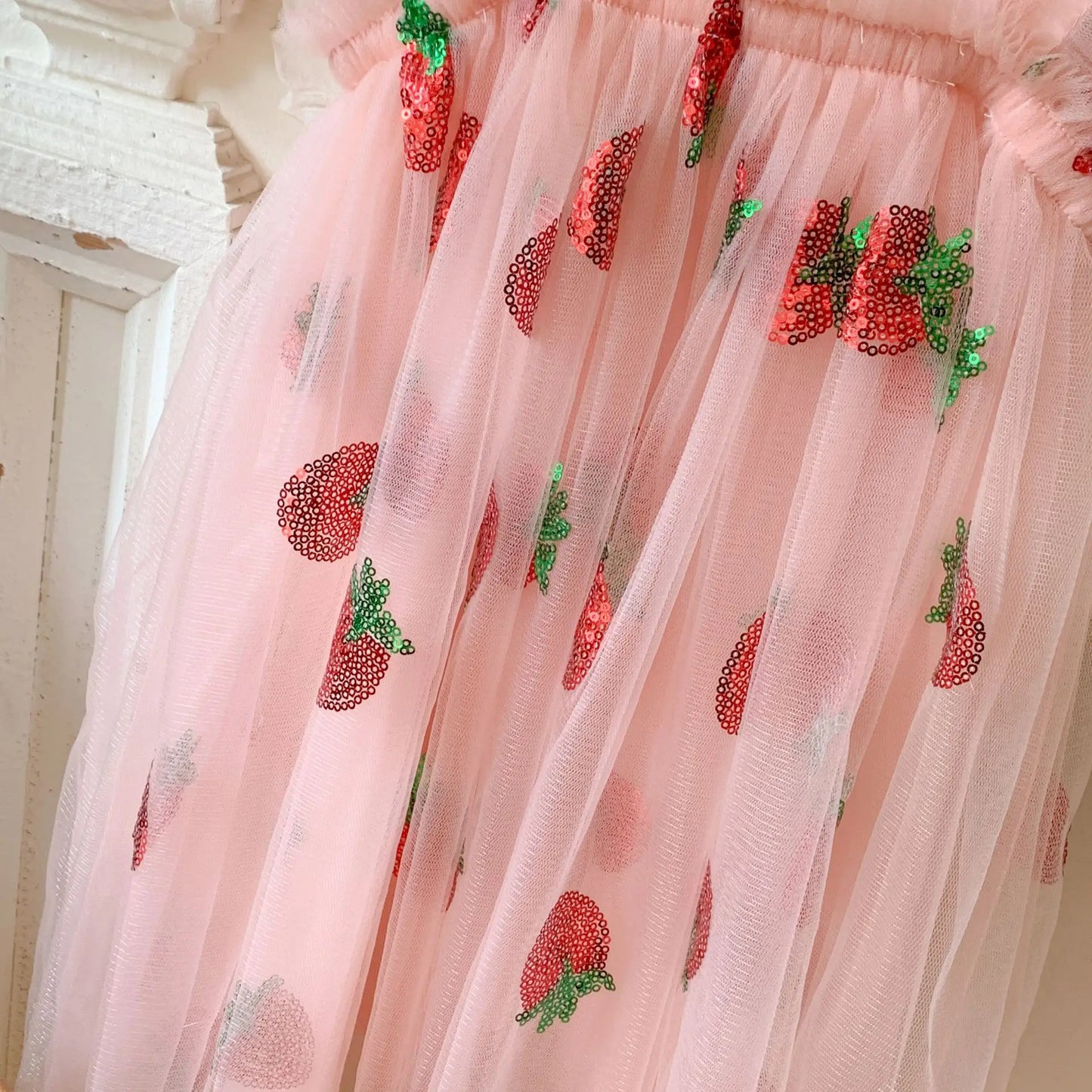 Novo Vestido Infantil de Verão com Asas - Vestido de Tule Bordado sem Mangas, Vestido Doce de Princesa para Meninas, Atacado