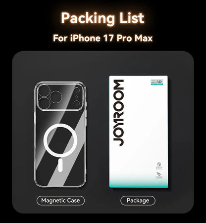Magnetic Case For iPhone 17 Pro Max Case Anti Yellow Transparent Cover For iPhone 17 Pro Max Wireless Charger Thin Cover