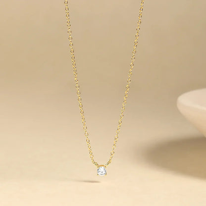 925 Sterling Silver Necklaces Charms for Women Crystal Cross Clavicle Collar Chain Simple Choker Necklace Accessories Gift