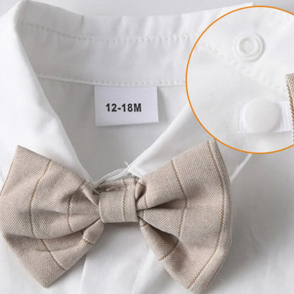 Flower Boys Wedding Outfit for 1-7 Years Kids Gentleman Vest Suit Children Birthday Formal Summer Clothes