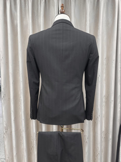 2026 New Striped Suit Set 2 Pieces For Men Wedding Groom Sets S-3XL Handsome Elegant Men's Double Breasted Suits Party Prom Wear