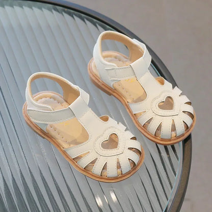 Children Summer Sandals Girls Roman Style Beach Shoes Baby Girls Hook Loop Flats Kids Gladiator Sandals Size 21-30