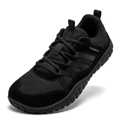 Unisex Wide Toe Sneakers Mesh Breathable Walking Shoes Non Slip Lace Up Sneakers