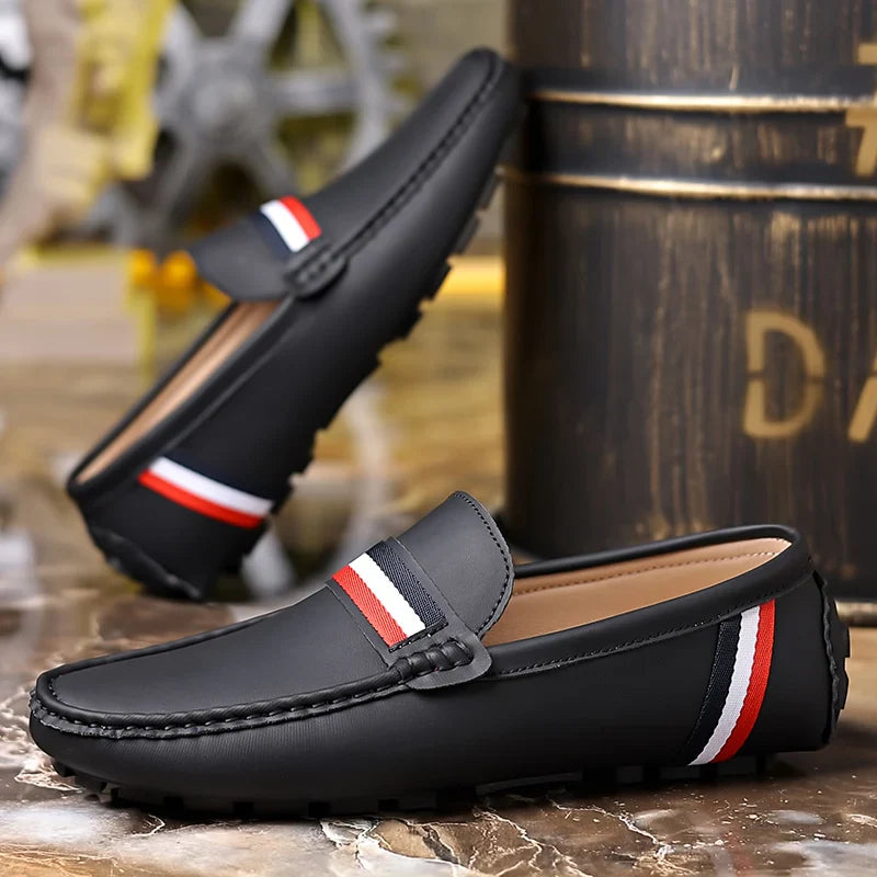 Men Shoes Slip on Loafers Mens Business Office Shoes Classic PU Leather Men's Loafer Shoes Casual Men Driving Shoes Men's Shoes