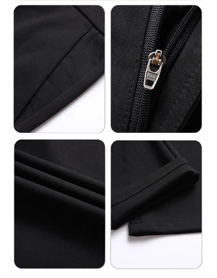 Men's Trousers Stretchy Suit Pants Summer Spring Casual Business Pants Breathable Comfortable Loose Straight Formal Pants