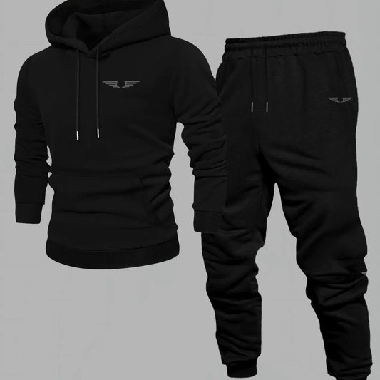 Hooded sweatshirt for men trendy American streetwear style long-sleeved top for men 2025 new autumn stylemen's clothing