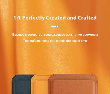 For Magsafe Wallet Card Holder Case For Apple iPhone 17 16 15 14 13 12 Pro Max Magnetic Leather Bag Adsorption Cover Accessory