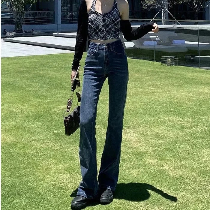 High-Waisted Slimming Straight-Leg Jeans For Women