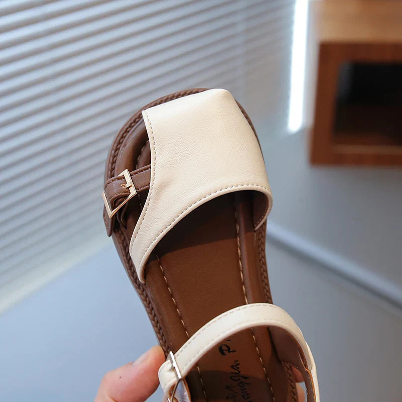 Summer Quick-Dry Children’s Sandals for Girls Non-Slip Soft Sole Toddler Flats Shoes  Princess Style Shoes Party School Elegant