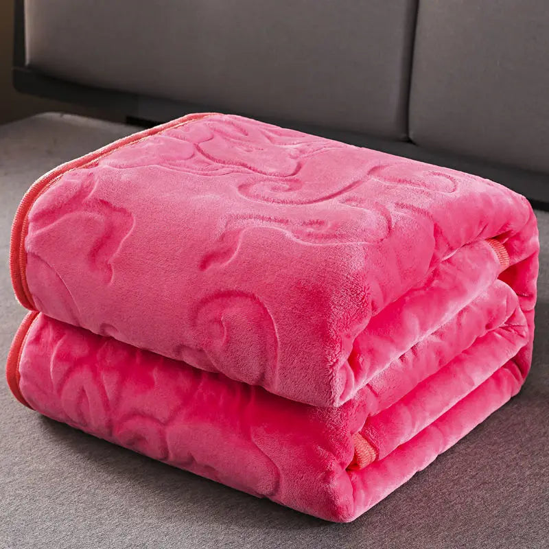 Soft Warm Solid Velvet Blanket Autumn Winter Warm Couch Bed Throw Blankets Home Decor Sofa Cover Bedding Bedspread Blanket