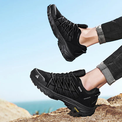 New Arrival Mens Hiking Shoes Breathable Lace Up Trekking Male Cushioning Outdoor Climbing Tourism Sneakers for Men