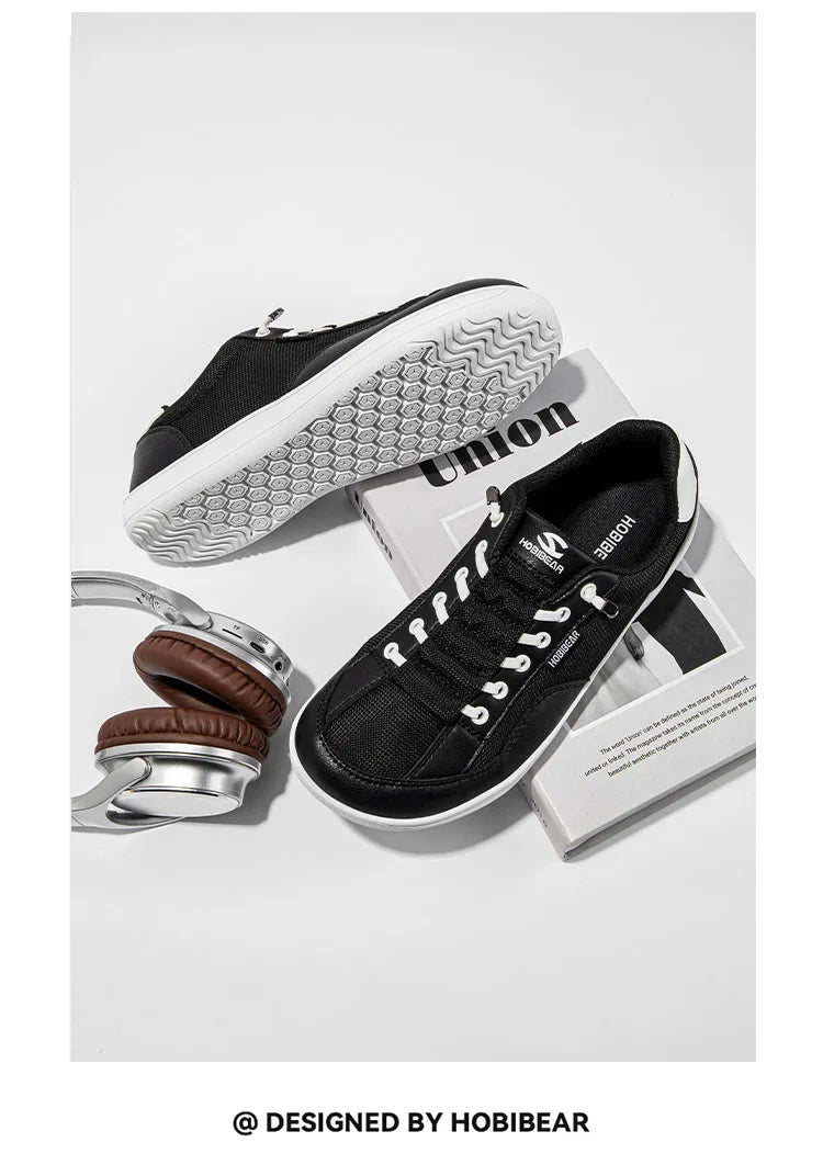 Wide-Toe-Box Barefoot Shoes Womens Mens Zero Drop Slip On Sneakers Minimalist Walking Shoes