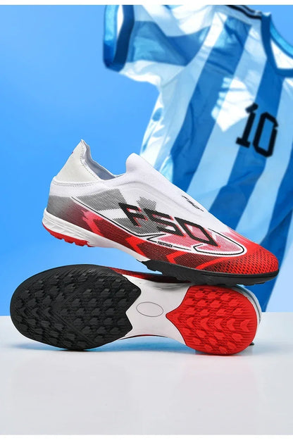 Men Professional TF Soccer Shoes Resistant Casual Grass Studded Male Non Slip Fast Foo451·a