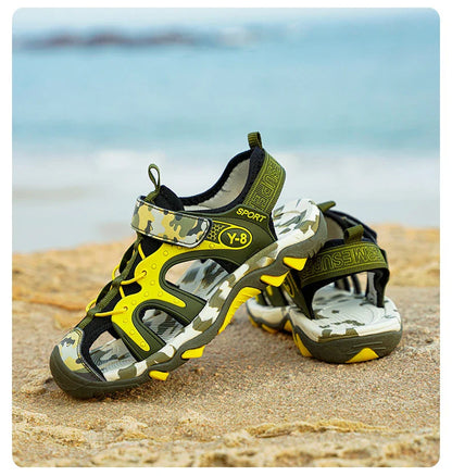 Outdoor Boys Sports Sandals Kids Summer Shoe Sneaker 2026 New Non-slip Soft Breathable Casual Walking Beach Water Sandal for Boy