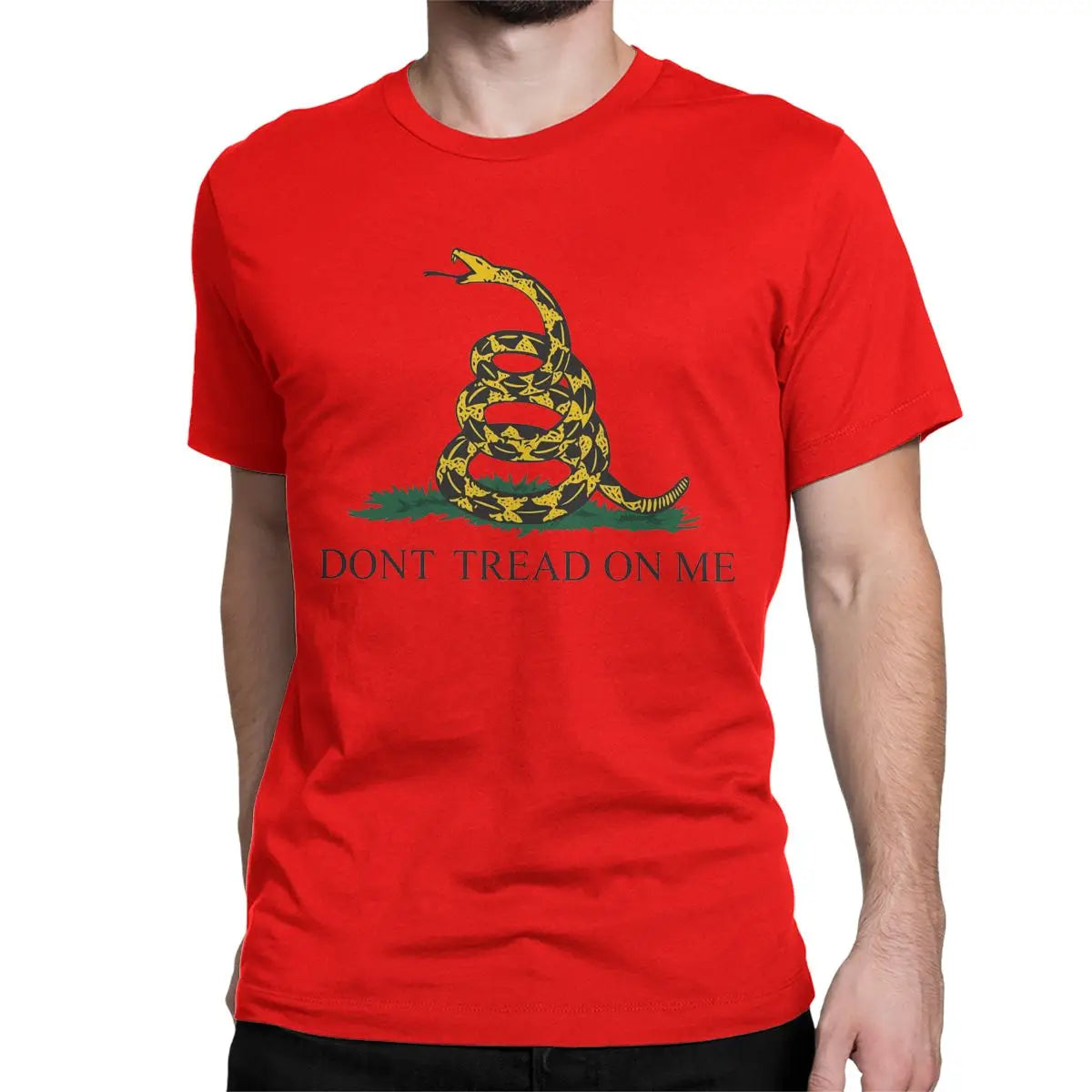 Men Women T-Shirts Dont Tread On Me American Liberty Or Death Leisure Pure Cotton Tees  Gadsden Flag T Shirts Crewneck Clothes