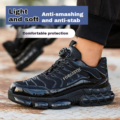 Fashion Safety Protective Shoes Men Safety Shoes Anti-smash Anti-puncture Work Shoes Steel Toe Men Comfortable Work Boots