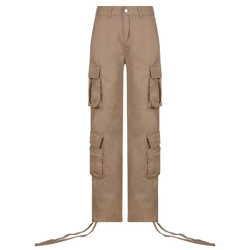 Women Jeans Cargo Pants Denim Long Pants