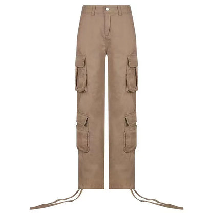 Women Jeans Cargo Pants Denim Long Pants