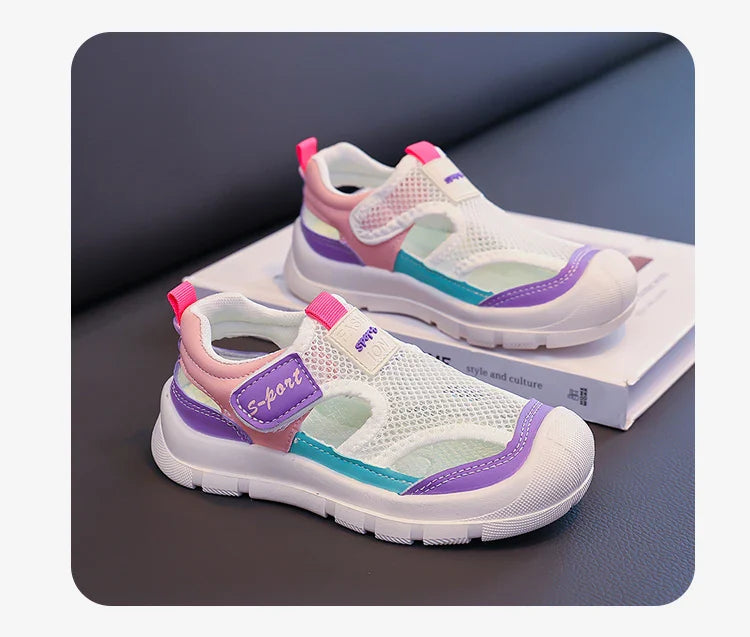 Unisex Children’s Sports Sandals 2026 New Summer Kids Barefoot Beach Shoes Non-slip Comfort Versatile Chic Outdoor Hiking Shoes