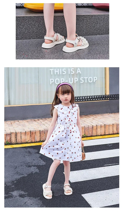 Girls' sandals Summer children's non-slip soft-soled princess beach shoes Fashion sandals for little girls
