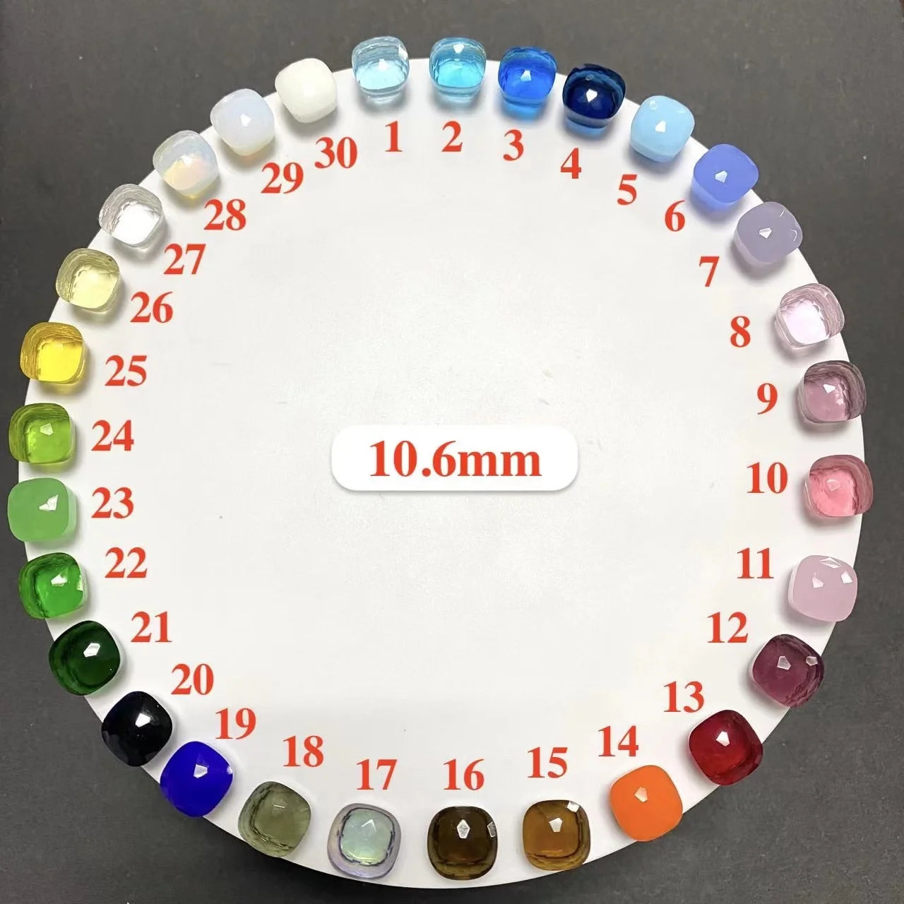 Classic and Petite Ring Set for Women Colorful Cyrstal Fashion Jewelry Gift Vanlentine's Day