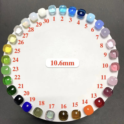 Classic and Petite Ring Set for Women Colorful Cyrstal Fashion Jewelry Gift Vanlentine's Day