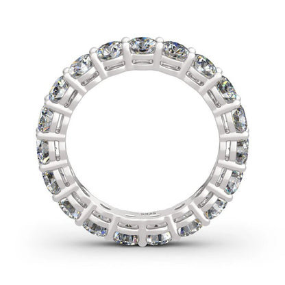 Personalized Moissanite Full Eternity Bands 925 Sterling Silver Ring For Women Girl Fine Jewelry 5mm 3mm D Moissanite Ring
