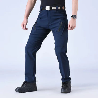 Cargo Pants Men's Outdoor Waterproof Combat Military Trousers Work Joggers Hiking Camping Climbing Elastic 5XL
