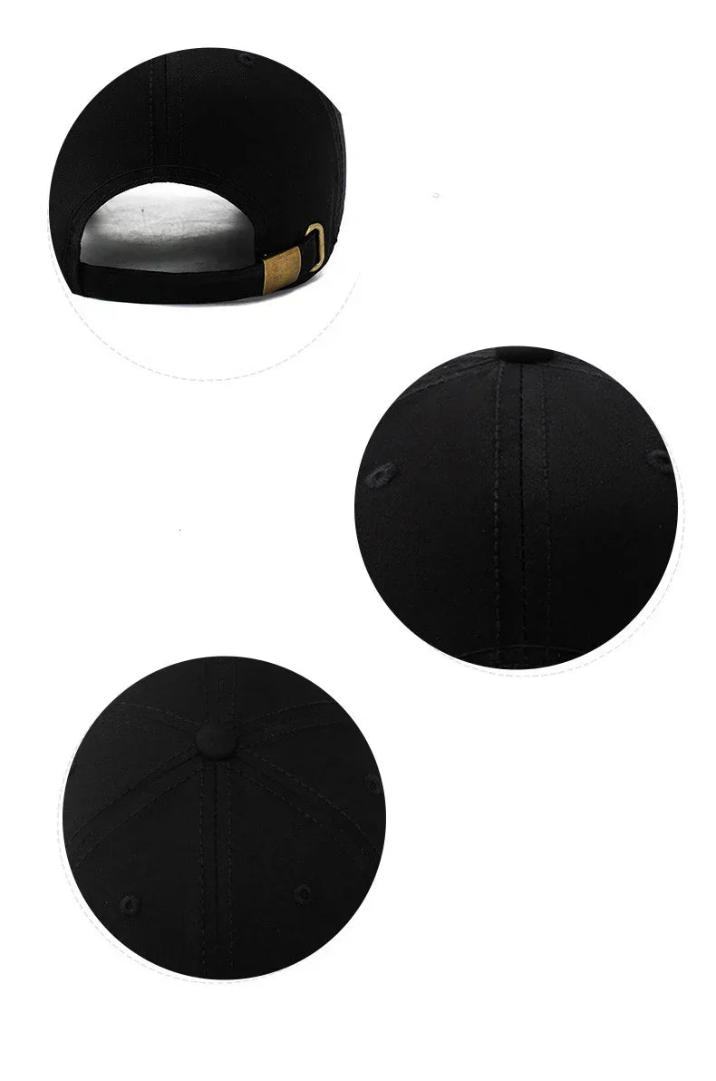 Three Horizontal Lines Embroidery Baseball Caps Spring and Autumn Outdoor Adjustable Casual Hats Sunscreen Hat