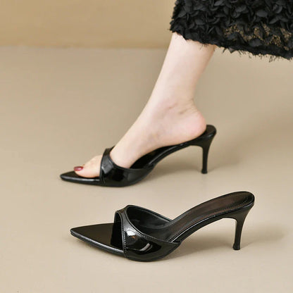 Women's High Heels Summer Women Fashion Classic Pointy Open Toe Stiletto Heels Sexy Women's Party Women's Sandals