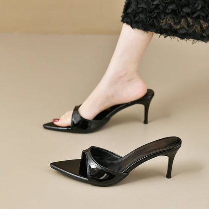 Women's High Heels Summer Women Fashion Classic Pointy Open Toe Stiletto Heels Sexy Women's Party Women's Sandals