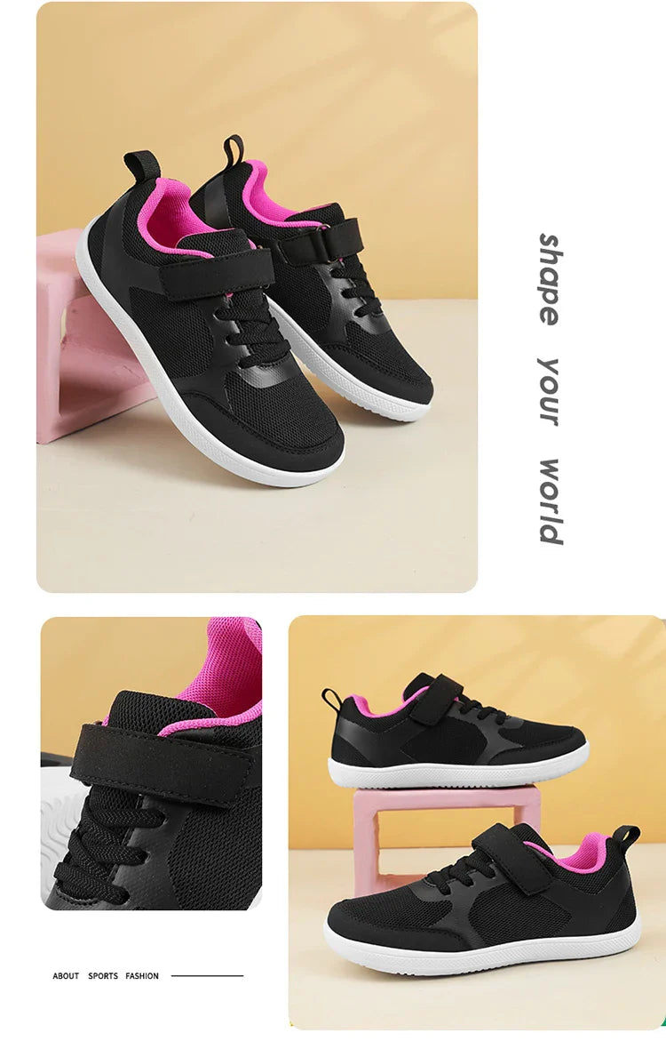 New Boys Girls Sneakers Kids Wide Barefoot Shoes Naturally Splay Shoes Minimalist Barefoot Shoes Toddler Little Big Kid Casual