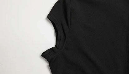 Short Sleeve O Neck Women Dresses Split Metal Buckle Solid Sheath Sexy Club Fashion Evening Party Outfits Female Bodycon