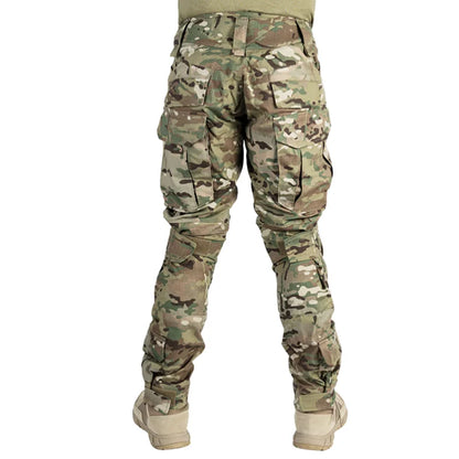 2025 New Multicam Pants with Knee Pads Men Tactical Combat Cargo Camouflage Trousers Hunting Quick Dry Breathable Sport Pants