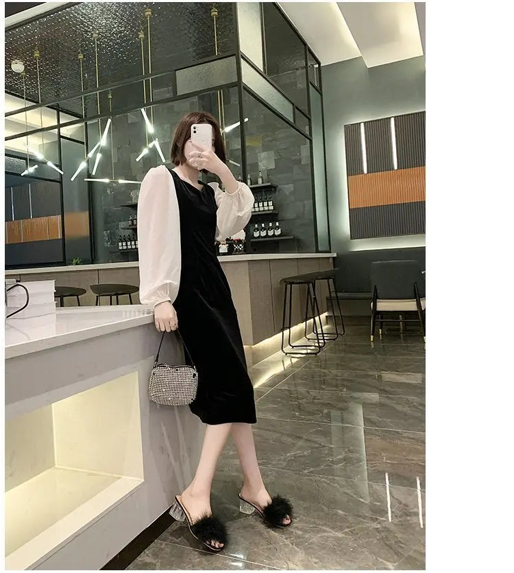2023 Fluffy Peep Toe Sexy High Heels Women Shoes Fur Feather Lady Fashion Wedding Slip-On Pink Square Toe Women Sandals
