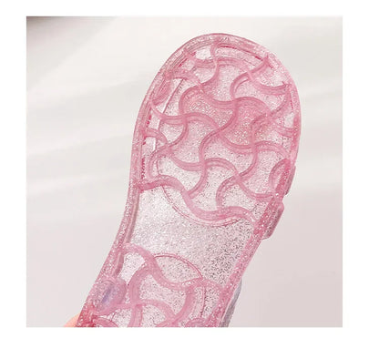 2025 New Summer Children's Sandals Little Princess Shoes Girls Sandals Baby Jelly Shoes Girls Beach Shoes